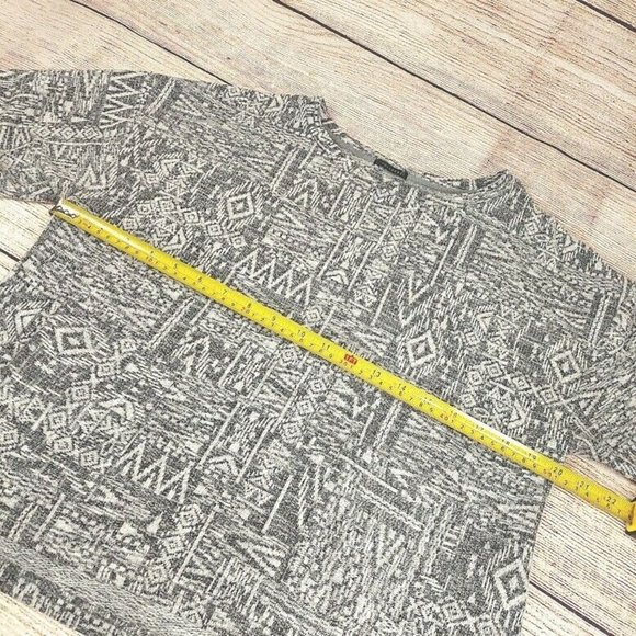 Forever 21 Women Short Sleeve Loose Shirt Tunic Blouse Top with Pockets Gray - Picture 4 of 9